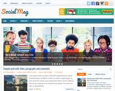 SocialMag Blogger Template