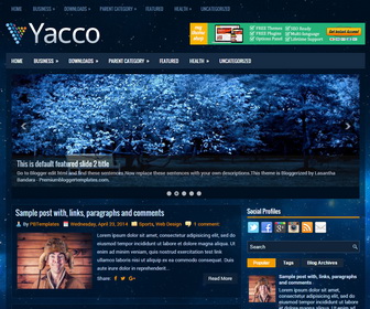 Yacco Blogger Template