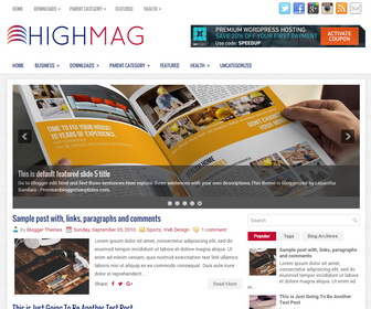 HighMag Blogger Template