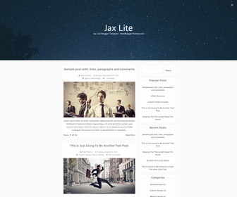 Jax Lite Blogger Template