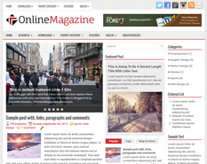 OnlineMagazine Blogger Template