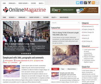 OnlineMagazine Blogger Template