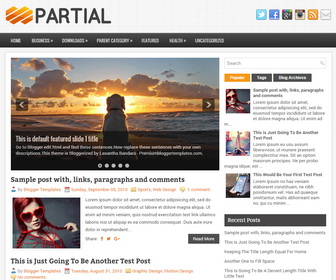 Partial Blogger Template