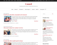 Canard Blogger Template