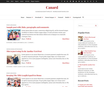 Canard Blogger Template