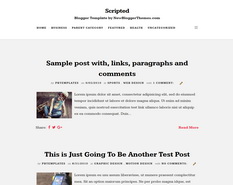 Scripted Blogger Template