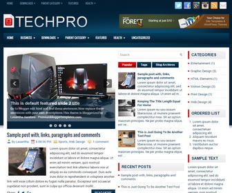 TechPro Blogger Template