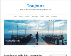 Toujours Blogger Template