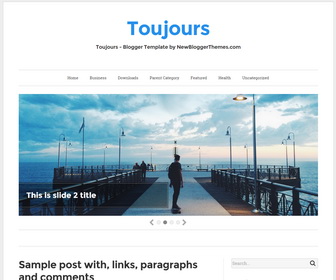 Toujours Blogger Template