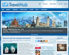 TravelHub Blogger Template
