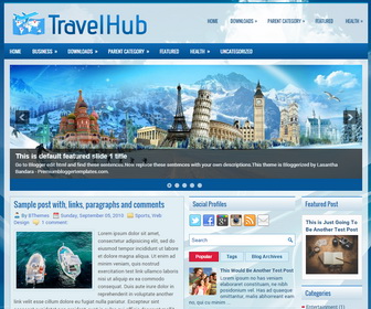 TravelHub Blogger Template