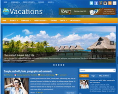 Vacations Blogger Template