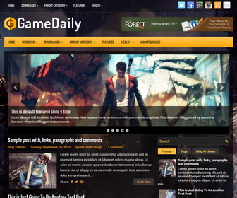 GameDaily Blogger Template