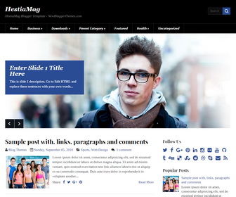 HestiaMag Blogger Template