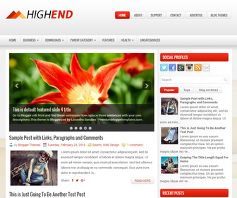 HighEnd Blogger Template