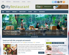 MyRestaurant Blogger Template