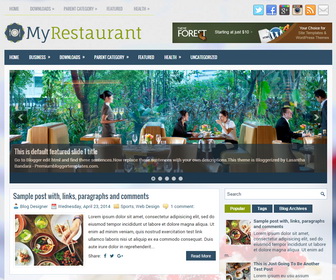 MyRestaurant Blogger Template