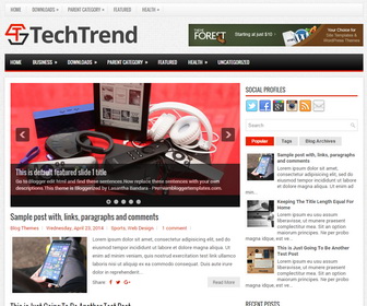 TechTrend Blogger Template