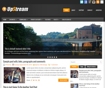 UpStream Blogger Template
