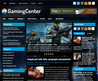 GamingCenter Blogger Template