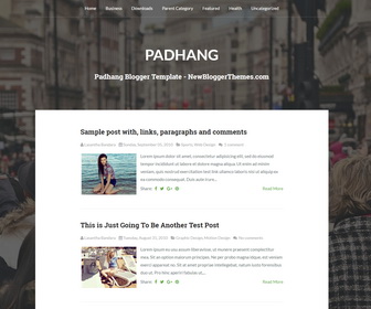 Padhang Blogger Template