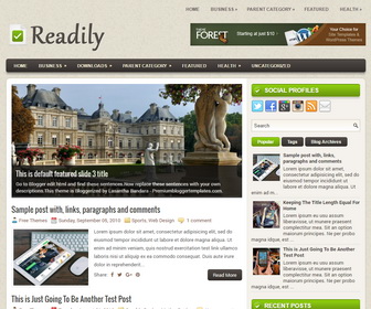 Readily Blogger Template