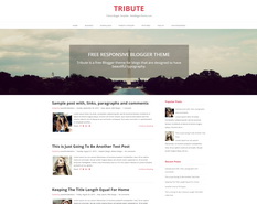 Tribute Blogger Template