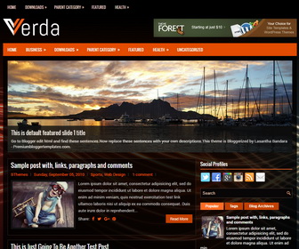 Verda Blogger Template