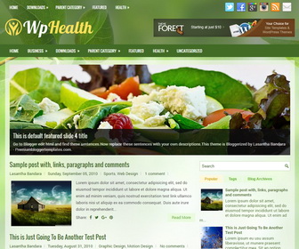 WpHealth Blogger Template