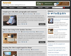 Asteroid Blogger Template