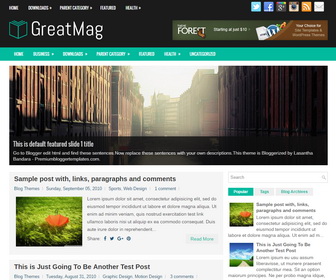 GreatMag Blogger Template