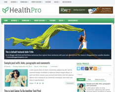 HealthPro Blogger Template