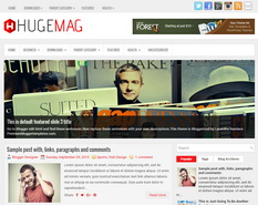 HugeMag Blogger Template