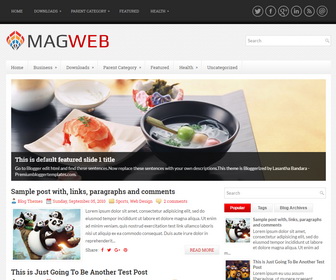 MagWeb Blogger Template