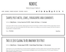 Nordic Blogger Template