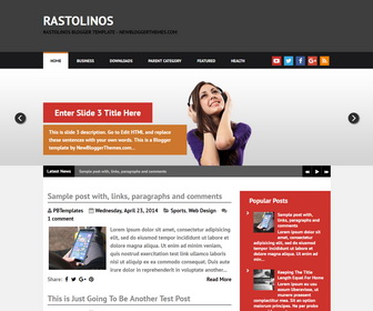 Rastolinos Blogger Template