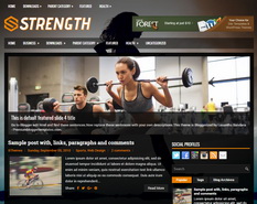 Strength Blogger Template