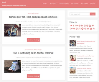 Brood Blogger Template