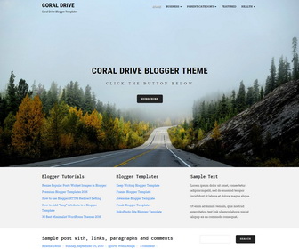 Coral Drive Blogger Template