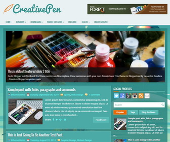 CreativePen Blogger Template