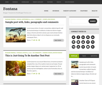 Fontana Blogger Template