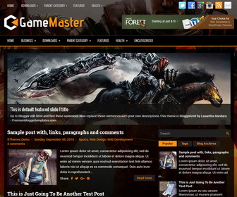 GameMaster Blogger Template