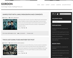 Gordon Blogger Template