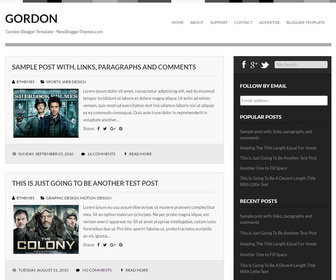 Gordon Blogger Template