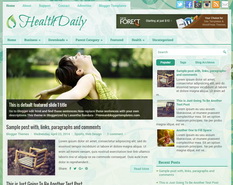 HealthDaily Blogger Template