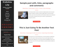 Krakatau Lite Blogger Template