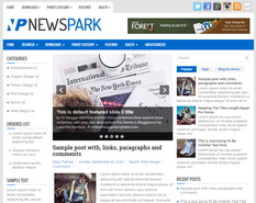 NewsPark Blogger Template