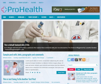 ProHealth Blogger Template