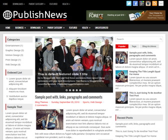 PublishNews Blogger Template