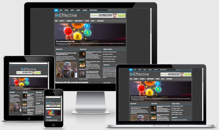 Responsive View - Effective Blogger Template